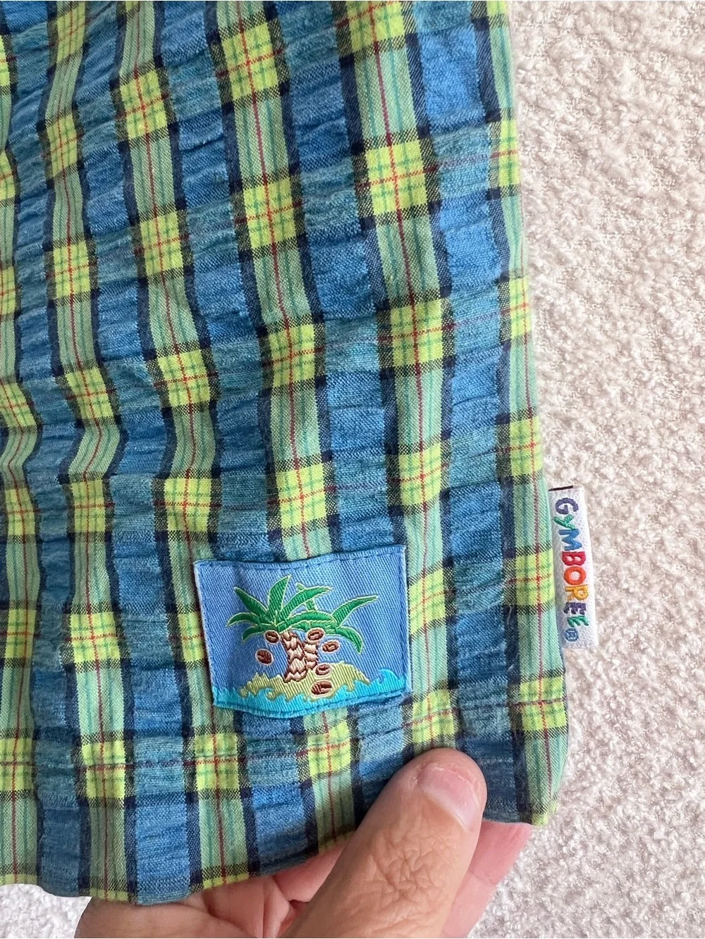 Gymboree Vintage Rainbow Tag Plaid 90s Shorts‎ Size 6-7 Years/XX Large